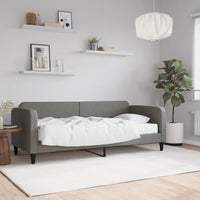Divano Letto con Materasso-Sofa Letto-Daybed Grigio Scuro 80x200 cm in Tessuto 689872