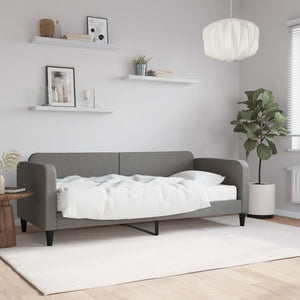 Divano Letto con Materasso-Sofa Letto-Daybed Grigio Scuro 80x200 cm in Tessuto 689872