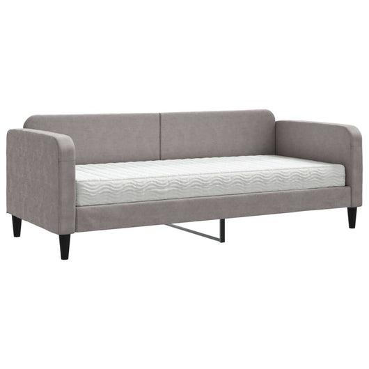 Divano Letto con Materasso-Sofa Letto-Daybed Tortora 80x200 cm in Tessuto 490635