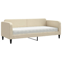 Divano Letto con Materasso-Sofa Letto-Daybed Crema 80x200 cm in Tessuto 614726