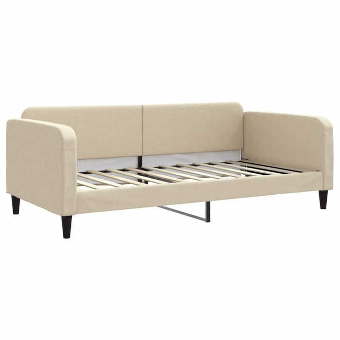 Divano Letto con Materasso-Sofa Letto-Daybed Crema 100x200 cm in Tessuto 599245