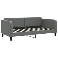 Divano Letto con Materasso-Sofa Letto-Daybed Grigio Scuro 90x190 cm in Tessuto 154115