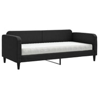 Divano Letto con Materasso Nero 90x190 cm in Tessuto 3196810