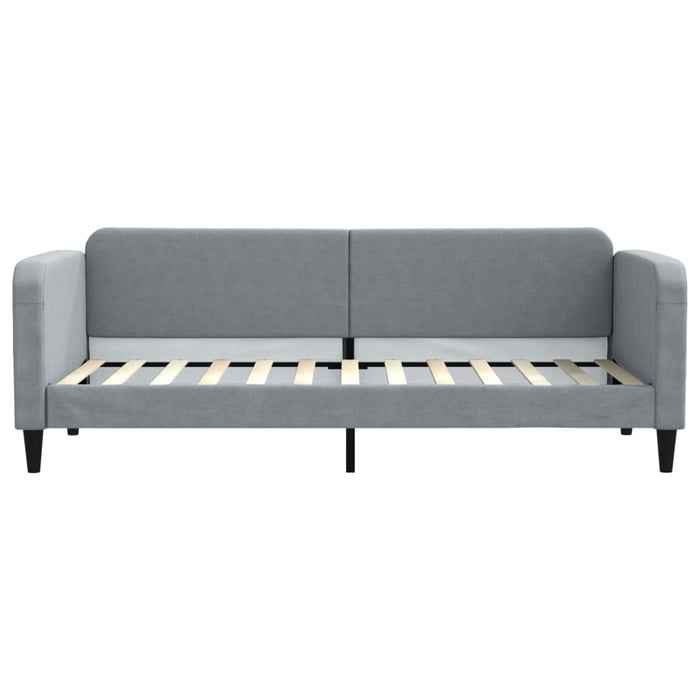 Divano Letto con Letto Estraibile-Sofa Letto-Daybed Grigio Chiaro 80x200 Tessuto 582861
