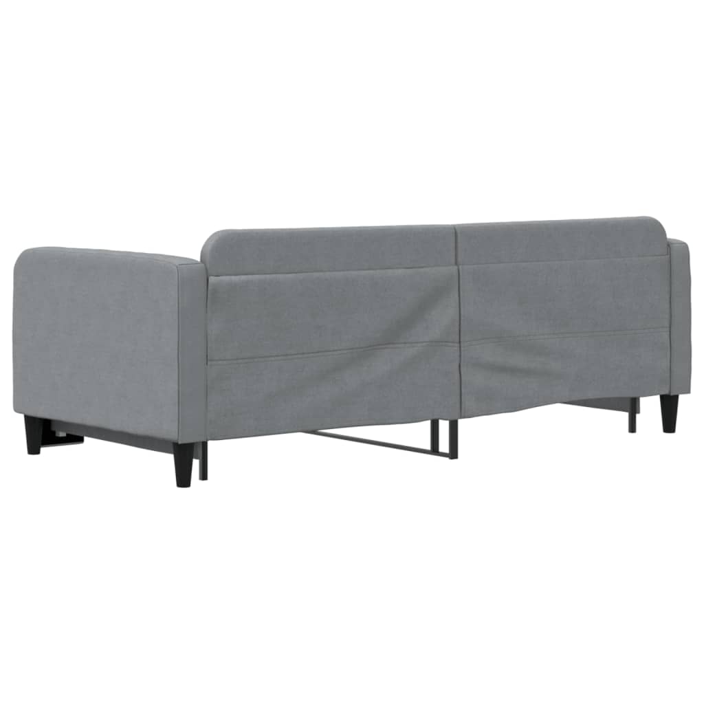 Divano Letto con Letto Estraibile-Sofa Letto-Daybed Grigio Chiaro 90x200 Tessuto 745419