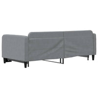 Divano Letto con Letto Estraibile Grigio Chiaro 90x200 Tessuto 3196816