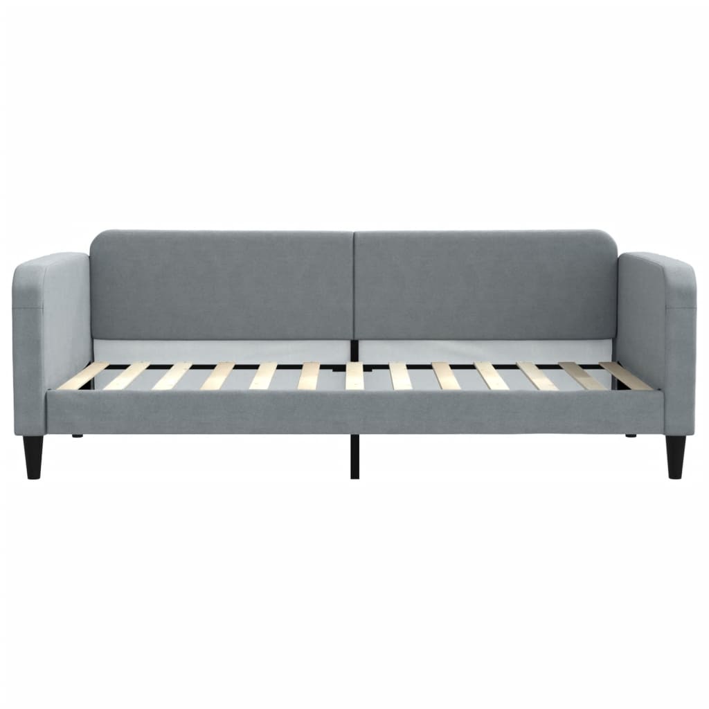 Divano Letto con Letto Estraibile-Sofa Letto-Daybed Grigio Chiaro 90x200 Tessuto 745419