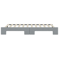 Divano Letto con Letto Estraibile-Sofa Letto-Daybed Grigio Chiaro 90x200 Tessuto 745419