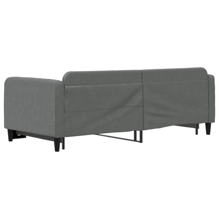 Divano Letto con Letto Estraibile-Sofa Letto-Daybed Grigio Scuro 90x200cm Tessuto 329283