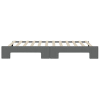 Divano Letto con Letto Estraibile-Sofa Letto-Daybed Grigio Scuro 90x200cm Tessuto 329283