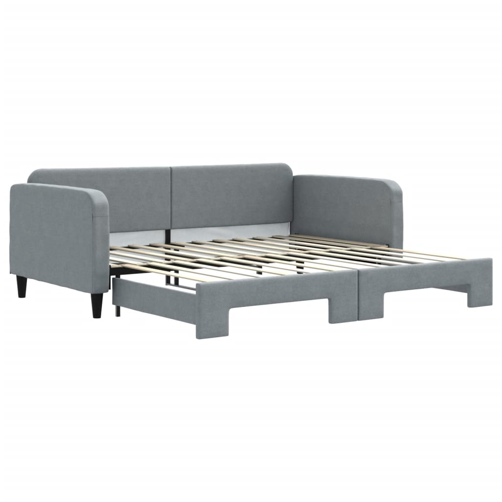 Divano Letto con Letto Estraibile Grigio Chiaro 100x200 Tessutocod mxl 82659