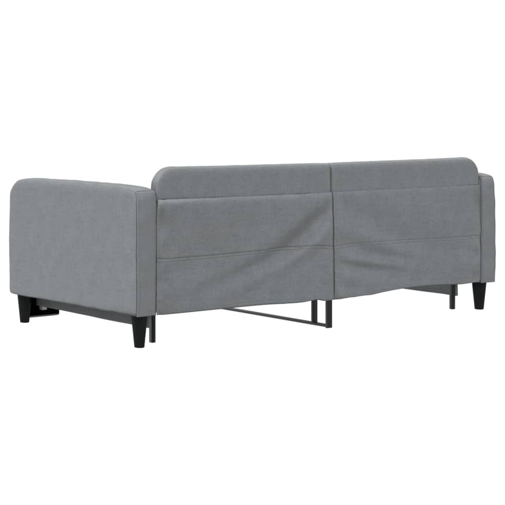 Divano Letto con Letto Estraibile-Sofa Letto-Daybed Grigio Chiaro 100x200 Tessuto 557583