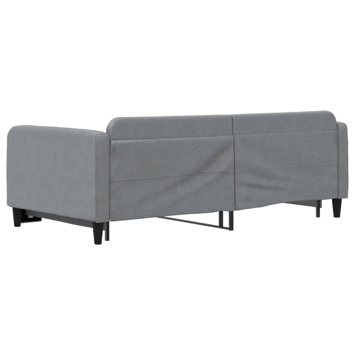 Divano Letto con Letto Estraibile-Sofa Letto-Daybed Grigio Chiaro 100x200 Tessuto 557583