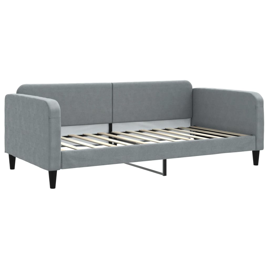 Divano Letto con Letto Estraibile-Sofa Letto-Daybed Grigio Chiaro 100x200 Tessuto 557583