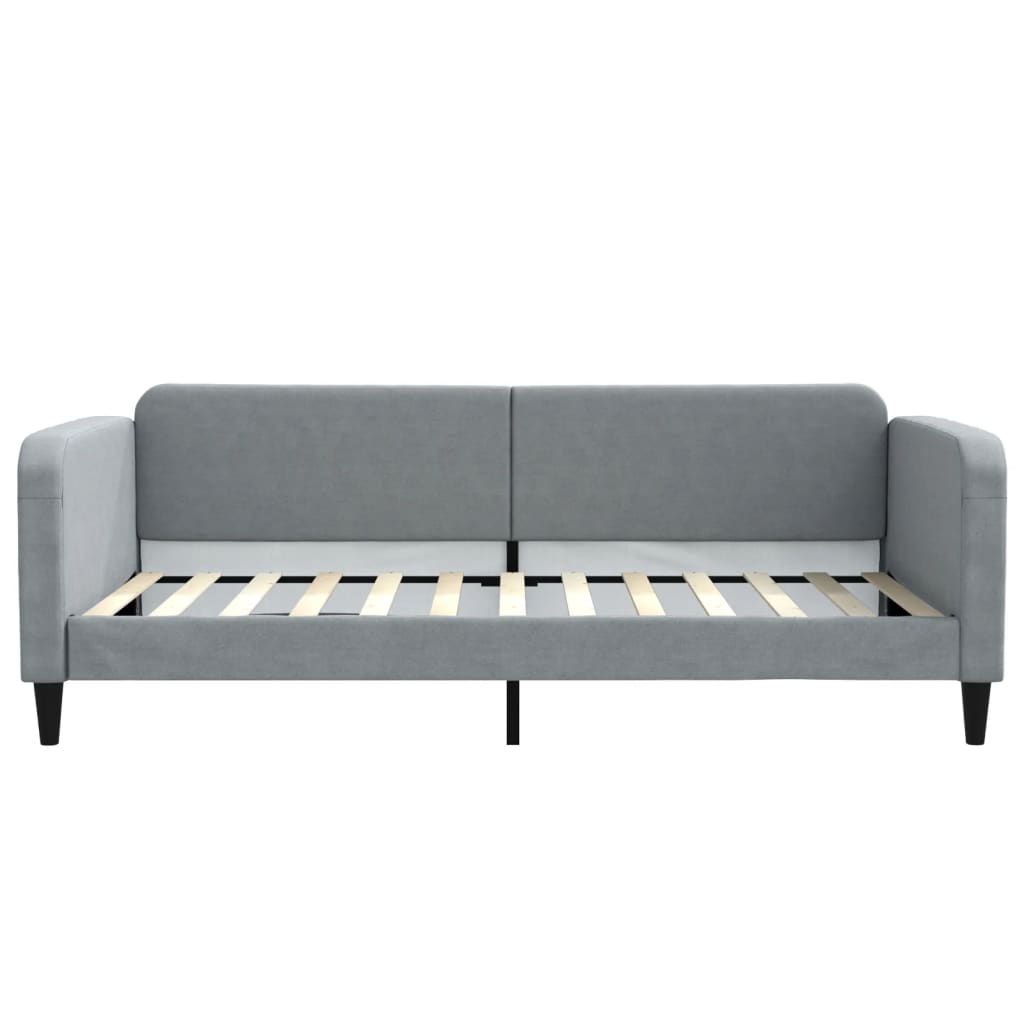 Divano Letto con Letto Estraibile-Sofa Letto-Daybed Grigio Chiaro 100x200 Tessuto 557583