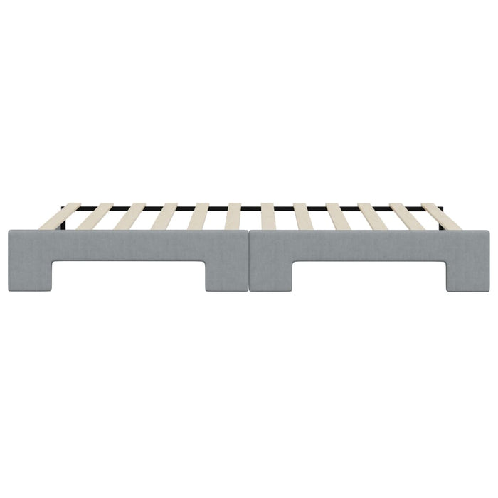 Divano Letto con Letto Estraibile-Sofa Letto-Daybed Grigio Chiaro 100x200 Tessuto 557583