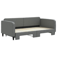 Divano Letto con Letto Estraibile Grigio Scuro 100x200 Tessuto 3196822