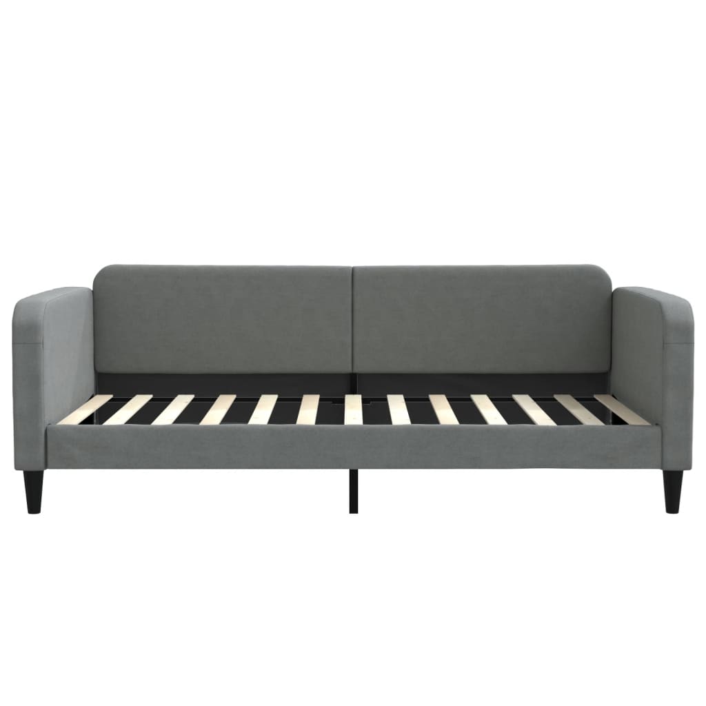 Divano Letto con Letto Estraibile-Sofa Letto-Daybed Grigio Scuro 100x200 Tessuto 871166