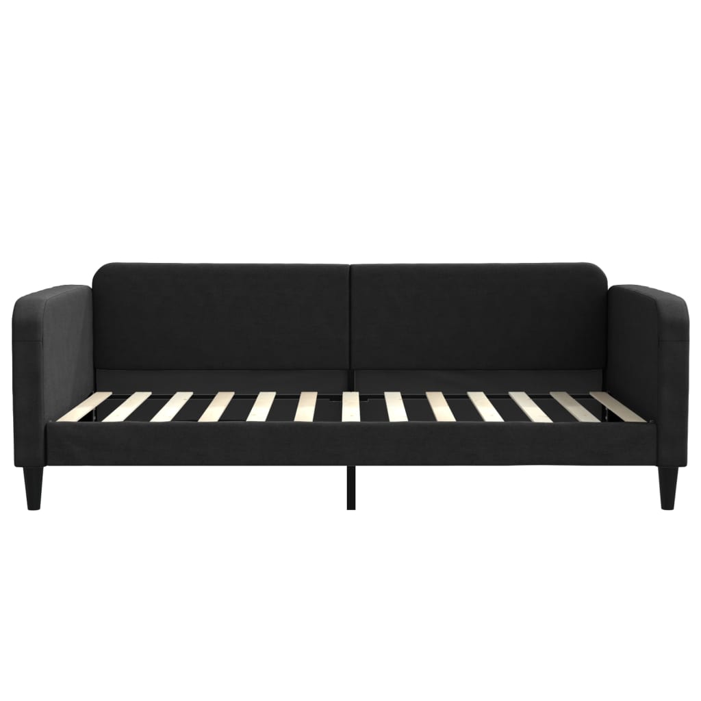 Divano Letto con Letto Estraibile-Sofa Letto-Daybed Nero 100x200 cm in Tessuto 532063