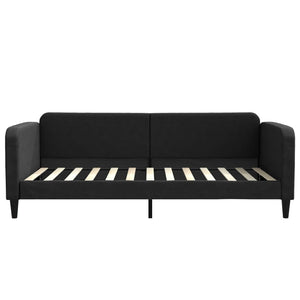 Divano Letto con Letto Estraibile-Sofa Letto-Daybed Nero 100x200 cm in Tessuto 532063