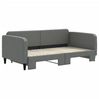 Divano Letto con Letto Estraibile Grigio Scuro 90x190cm Tessutocod mxl 130572