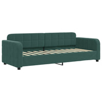 Divano Letto con Materasso Verde Scuro 80x200 cm in Velluto 3196900