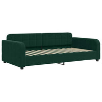 Divano Letto con Materasso-Sofa Letto-Daybed Verde Scuro 90x200 cm in Velluto 402951