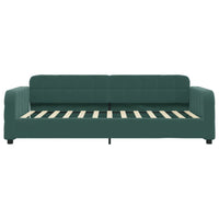 Divano Letto con Materasso Verde Scuro 100x200 cm in Velluto 3196914