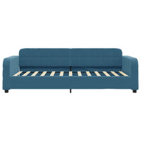 Divano Letto con Letto Estraibile Blu 80x200 cm in Velluto