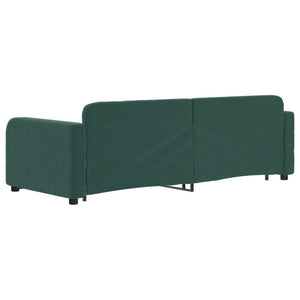 Divano Letto con Letto Estraibile Verde Scuro 80x200cm Velluto 3196924