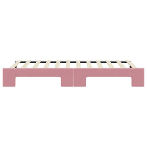 Divano Letto con Letto Estraibile-Sofa Letto-Daybed Rosa 80x200 cm in Velluto 542624