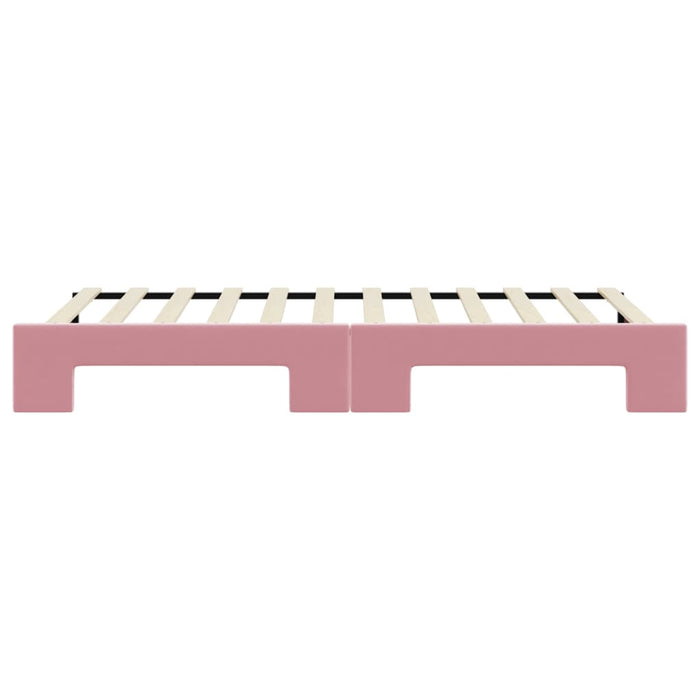 Divano Letto con Letto Estraibile-Sofa Letto-Daybed Rosa 80x200 cm in Velluto 542624