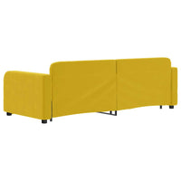 Divano Letto con Letto Estraibile-Sofa Letto-Daybed Giallo 80x200 cm in Velluto 691096