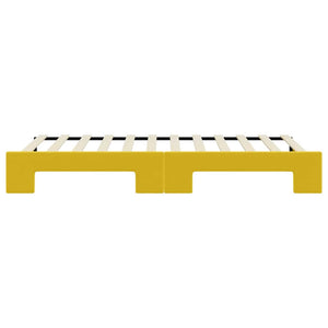 Divano Letto con Letto Estraibile-Sofa Letto-Daybed Giallo 80x200 cm in Velluto 691096