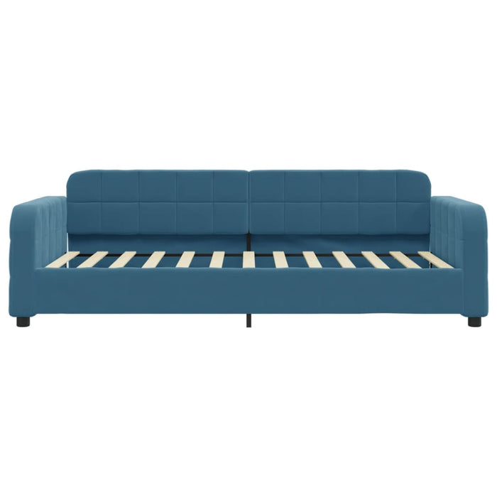 Divano Letto con Letto Estraibile-Sofa Letto-Daybed Blu 90x200 cm in Velluto 733588