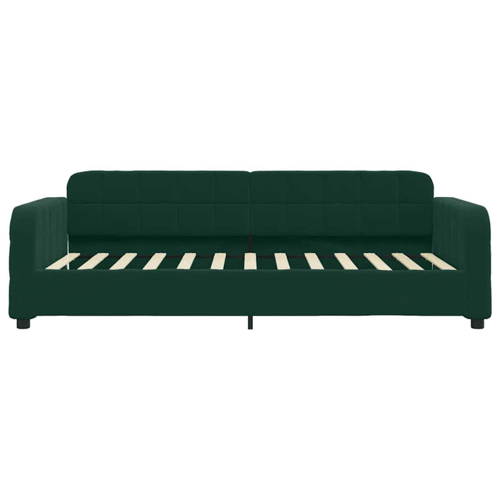 Divano Letto con Letto Estraibile-Sofa Letto-Daybed Verde Scuro 90x200cm Velluto 148856