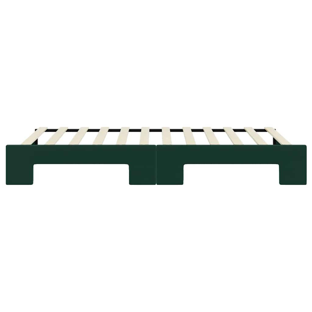 Divano Letto con Letto Estraibile-Sofa Letto-Daybed Verde Scuro 90x200cm Velluto 148856