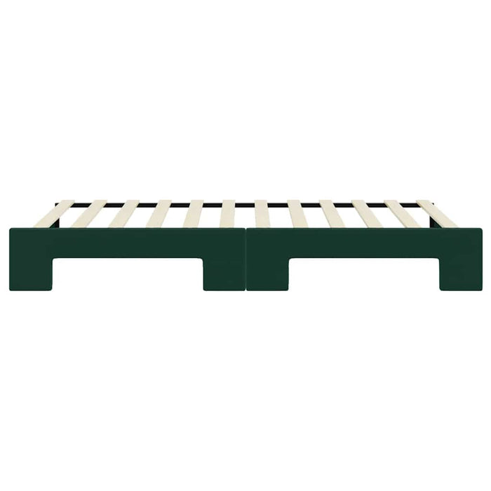 Divano Letto con Letto Estraibile-Sofa Letto-Daybed Verde Scuro 90x200cm Velluto 148856