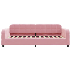Divano Letto con Letto Estraibile Rosa 90x200 cm in Velluto 3196932