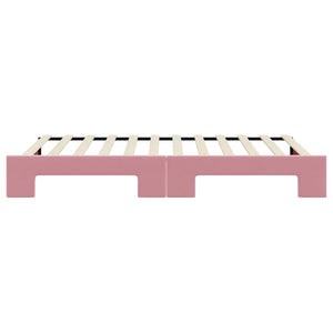 vidaXL Divano Letto con Letto Estraibile Rosa 100x200 cm in Velluto