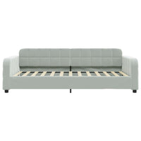 Divano Letto Estraibile Cassetti-Sofa Letto-Daybed Grigio Chiaro 90x200cm Velluto 556231
