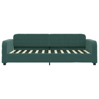 vidaXL Divano Letto Estraibile Cassetti Verde Scuro 90x200cm Velluto