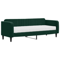 Divano Letto con Materasso-Sofa Letto-Daybed Verde Scuro 80x200 cm in Velluto 527289