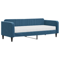 Divano Letto con Materasso-Sofa Letto-Daybed Blu 90x200 cm in Velluto 585924