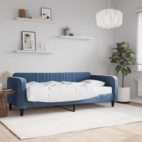 Divano Letto con Materasso Blu 90x200 cm in Vellutocod mxl 74458
