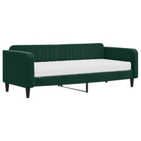 Divano Letto con Materasso-Sofa Letto-Daybed Verde Scuro 90x200 cm in Velluto 436335