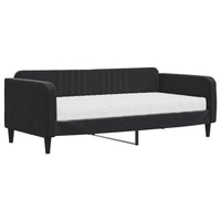 Divano Letto con Materasso Nero 90x190 cm in Velluto 3197054