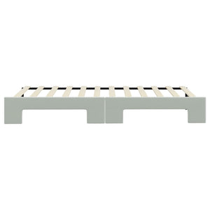 Divano Letto con Letto Estraibile-Sofa Letto-Daybed Grigio Chiaro 80x200 Velluto 947603