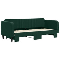 Divano Letto con Letto Estraibile-Sofa Letto-Daybed Verde Scuro 80x200cm Velluto 788166