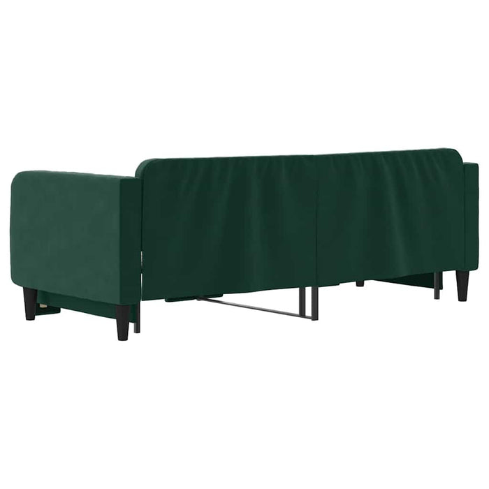 Divano Letto con Letto Estraibile-Sofa Letto-Daybed Verde Scuro 80x200cm Velluto 788166